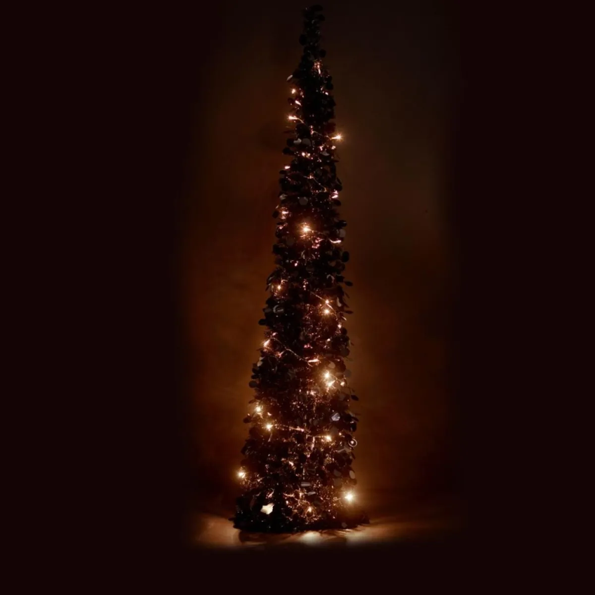 Winter Lane Christmas Trees | As Is 6' Illuminated Slim Tinsel Pop-Up Christmas Tree