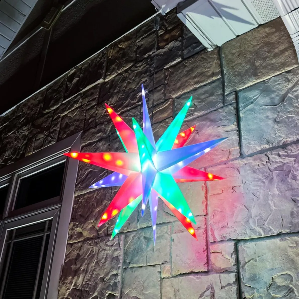 as_is_winter_lane_multifunction__twinkler_with_remote_8.webp Winter Lane Indoor Decor | As Is Multifunction 22" Twinkler With Remote