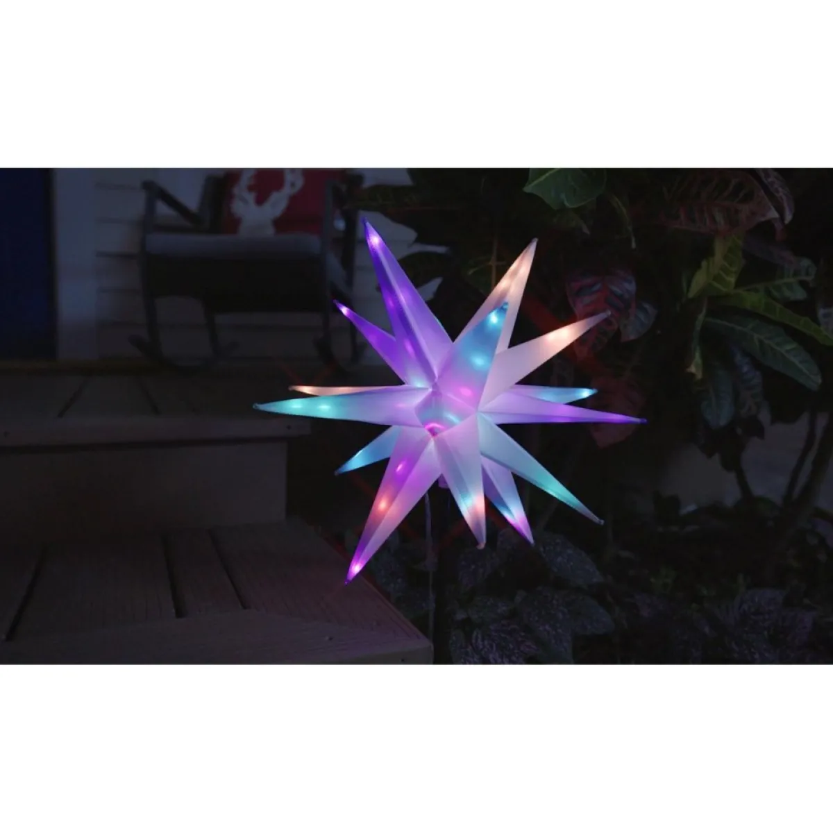 as_is_winter_lane_multifunction__twinkler_with_remote_9.webp Winter Lane Indoor Decor | As Is Multifunction 22" Twinkler With Remote