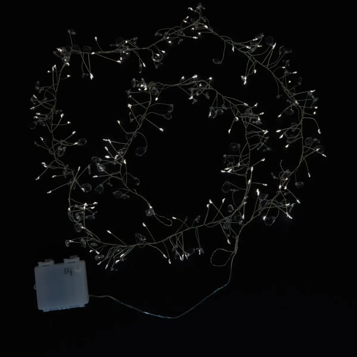 august__leo_set_of__crystal_beaded_led_garlands_with_timer_6.webp august & leo Indoor Decor | Set Of 2 Crystal Beaded Led Garlands With Timer