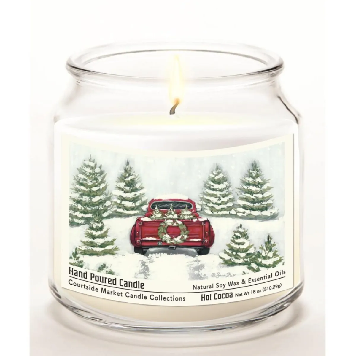 Courtside Market Candles | Candle W/ Essential Oils + Lid-Tree Farm Tradition Ii