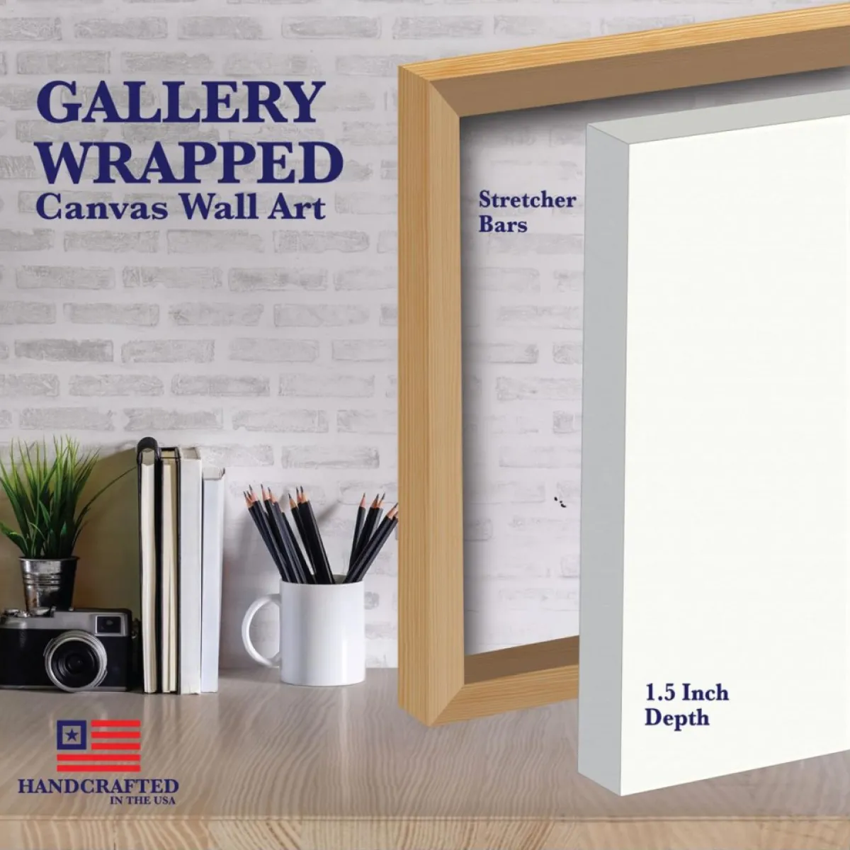 Courtside Market Indoor Decor | Canvas Wall Art - Winter Frosted, 16" X 20"