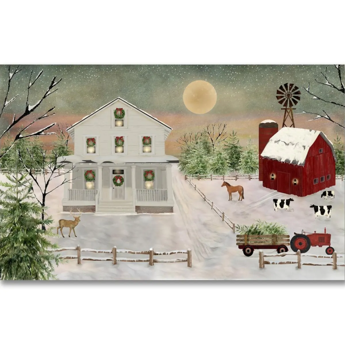 Courtside Market Indoor Decor | Christmas At The Shore 12X18 Wood Art