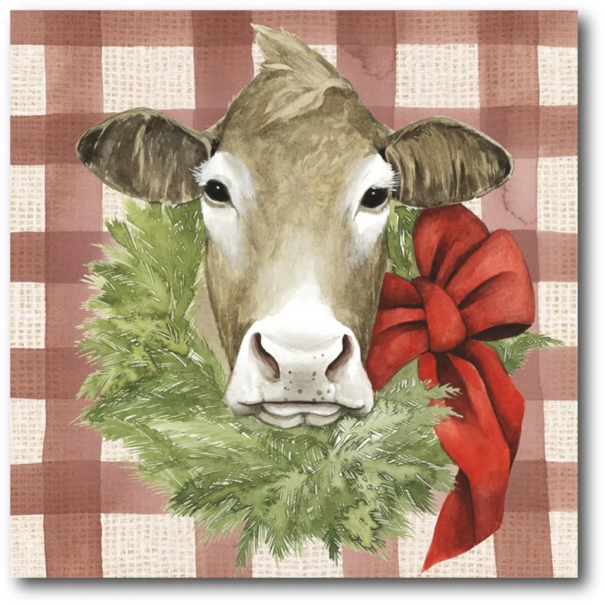 Courtside Market Indoor Decor | Christmas On The Farm Iii Canvas Wall Art