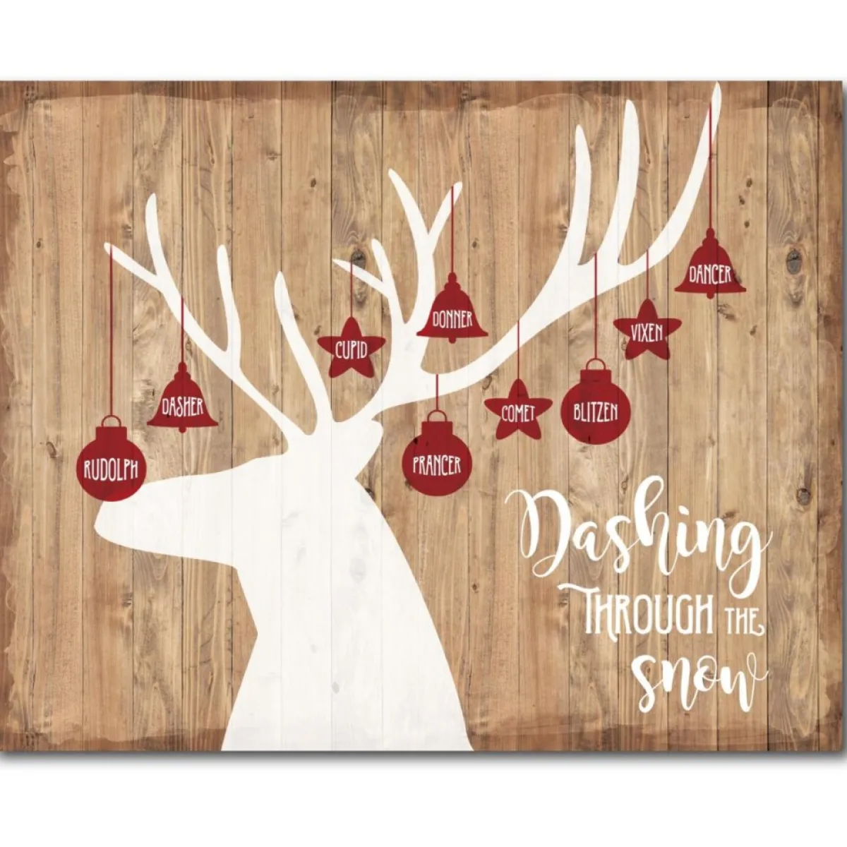 Courtside Market Indoor Decor | Dashing Through The Snow Canvas Wall Art
