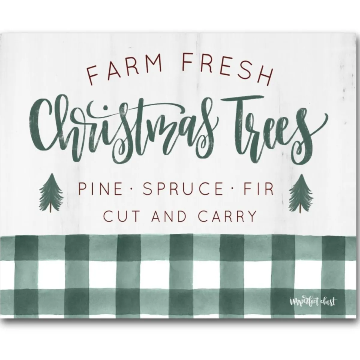Courtside Market Indoor Decor | Farm Fresh Christmas Trees Canvas Wall Art
