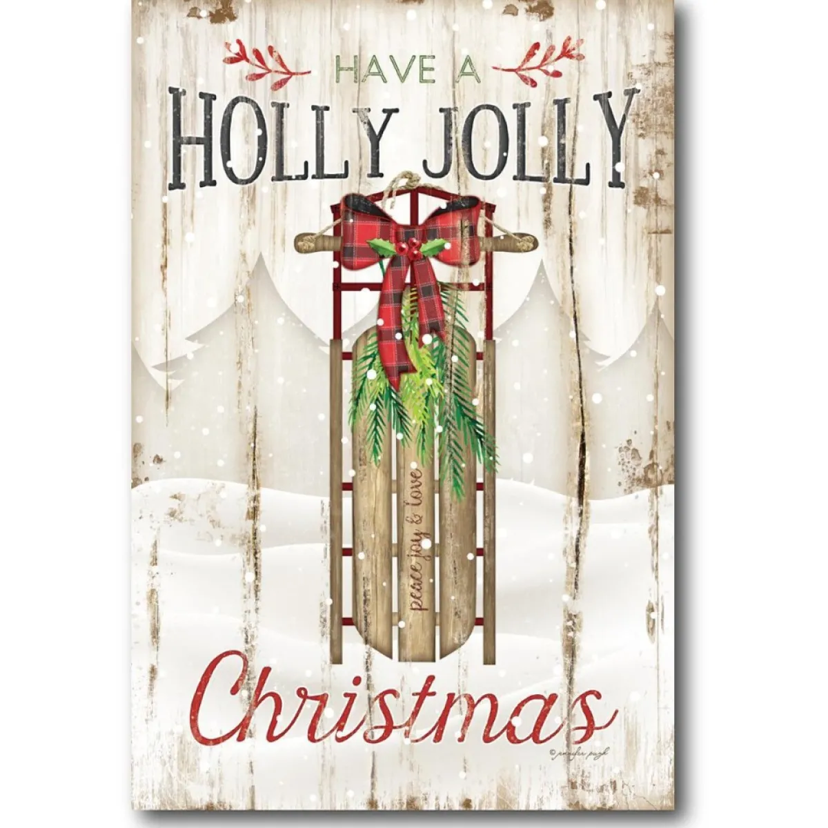 Courtside Market Indoor Decor | Holly Jolly Canvas Wall Art