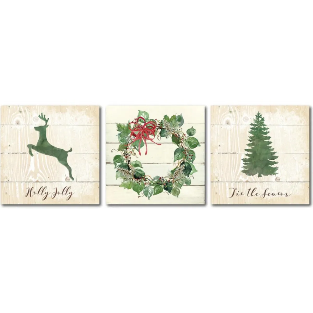 Courtside Market Indoor Decor | Holly Jolly 30X30 Canvas Wall Art