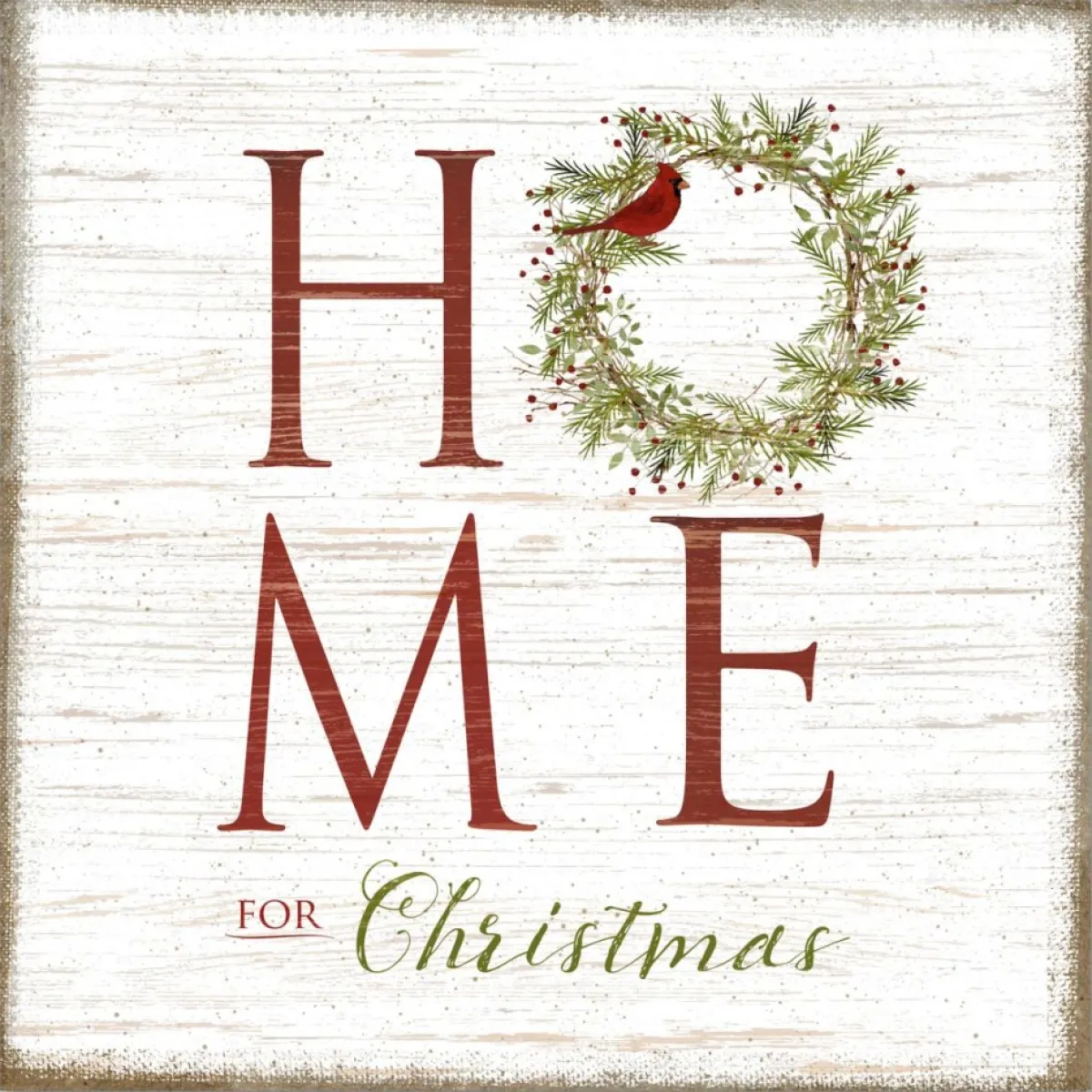 Courtside Market Indoor Decor | Home For Christmas Canvas Wall Art