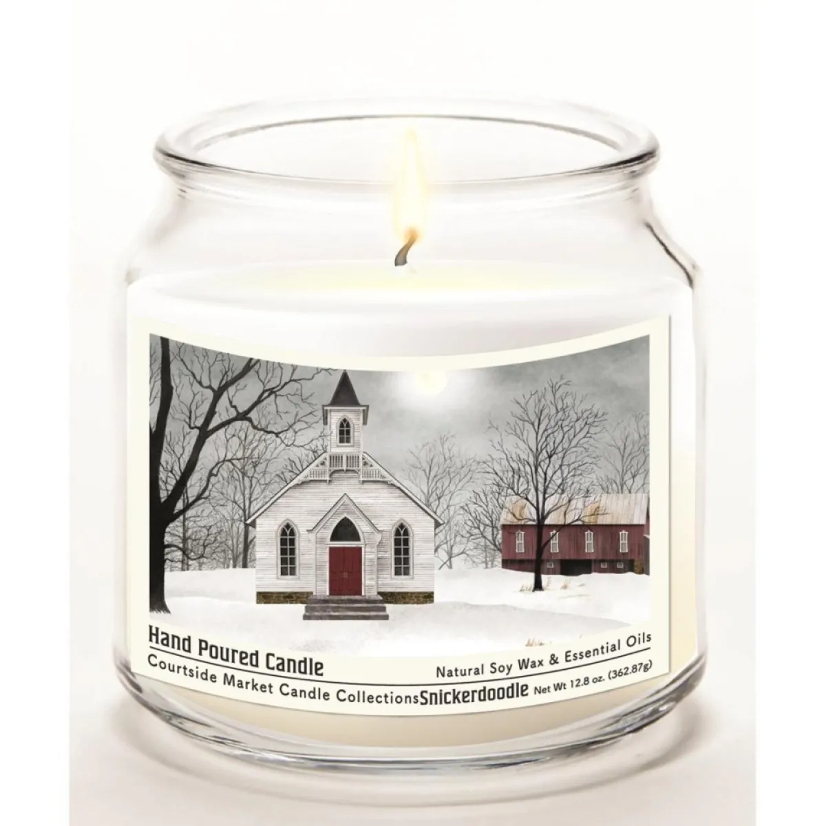 Courtside Market Candles | Love One Another Infused Wax Candle With Silver Lid