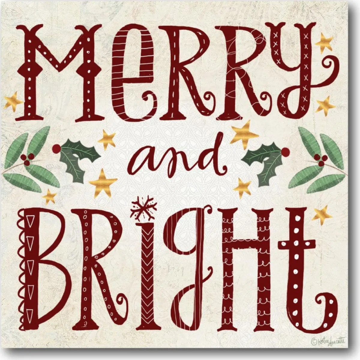 Courtside Market Indoor Decor | Merry & Bright Canvas Wall Art