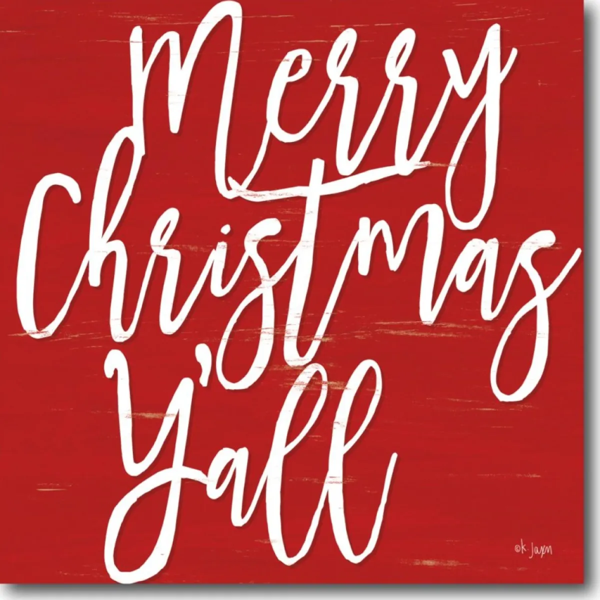 Courtside Market Indoor Decor | Merry Christmas Y'All Canvas Wall Art