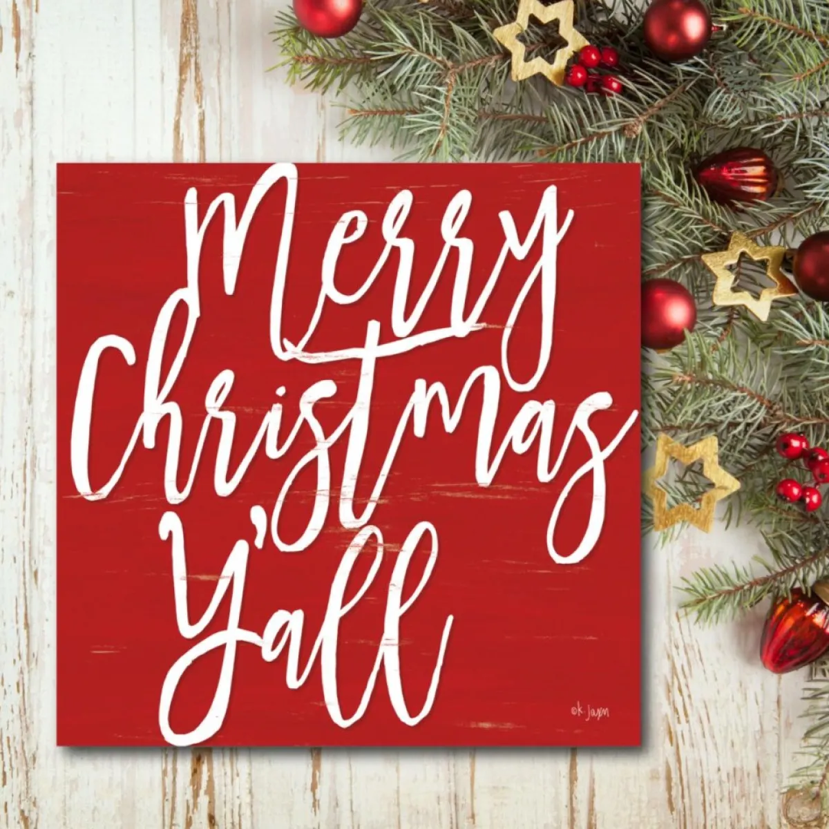 courtside_market_merry_christmas_yall_canvas_wall_art_1.webp Courtside Market Indoor Decor | Merry Christmas Y'All Canvas Wall Art
