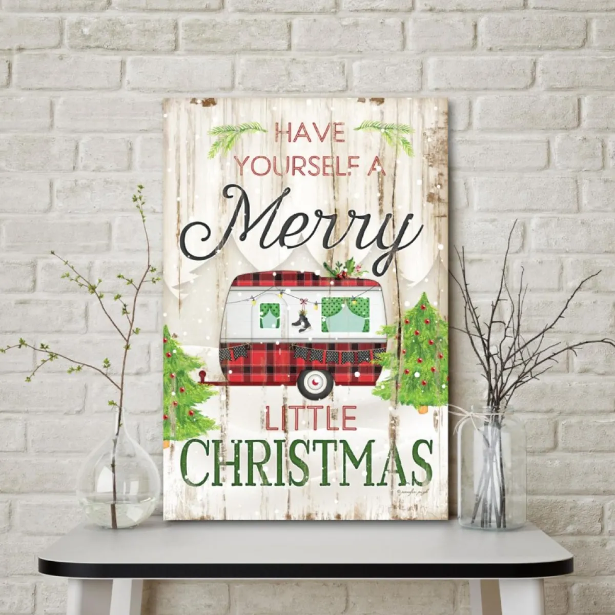courtside_market_merry_little_christmas_camper_canvas_wall_art_1.webp Courtside Market Indoor Decor | Merry Little Christmas Camper Canvas Wall Art