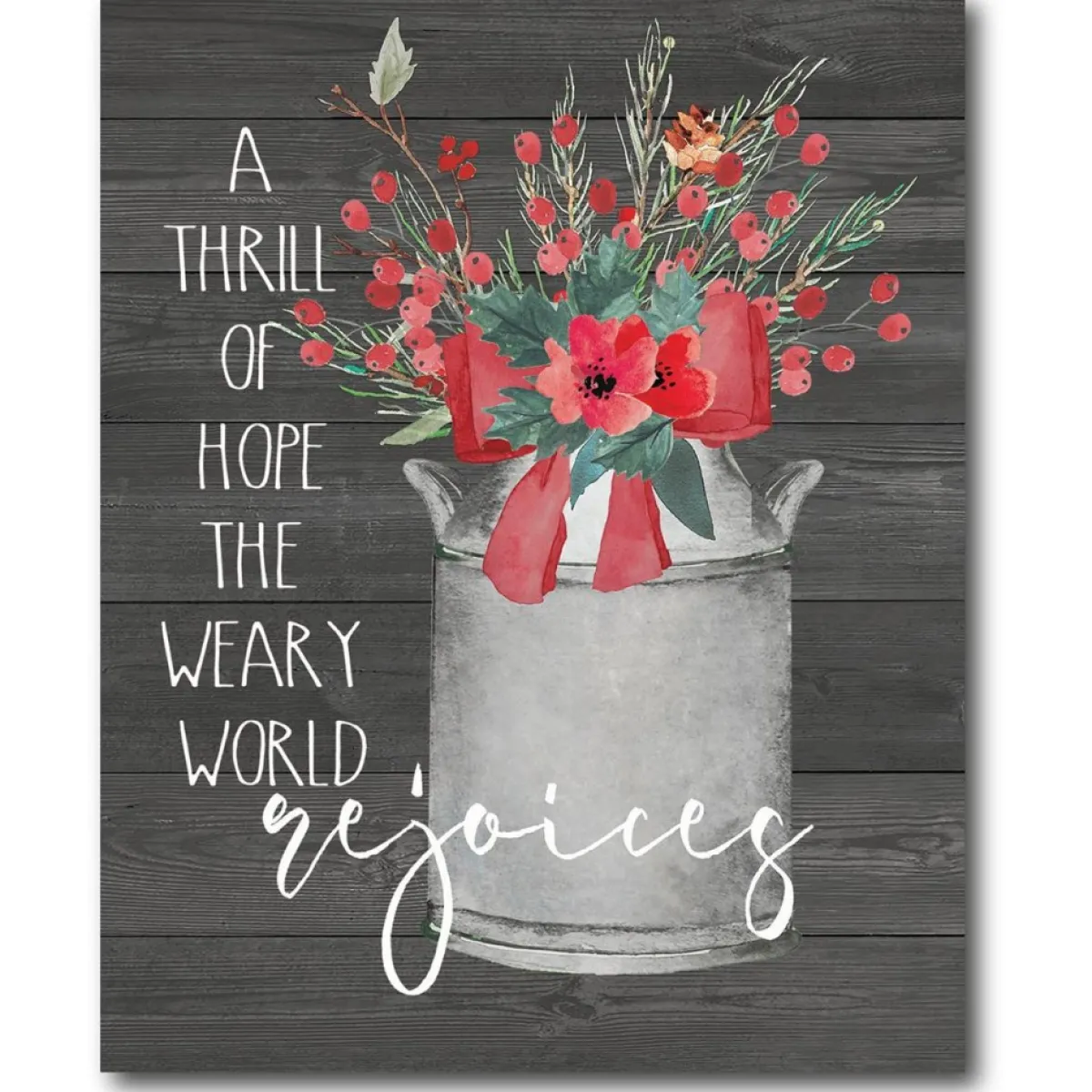 Courtside Market Indoor Decor | Rejoices 10.5" X 14" Wood Art