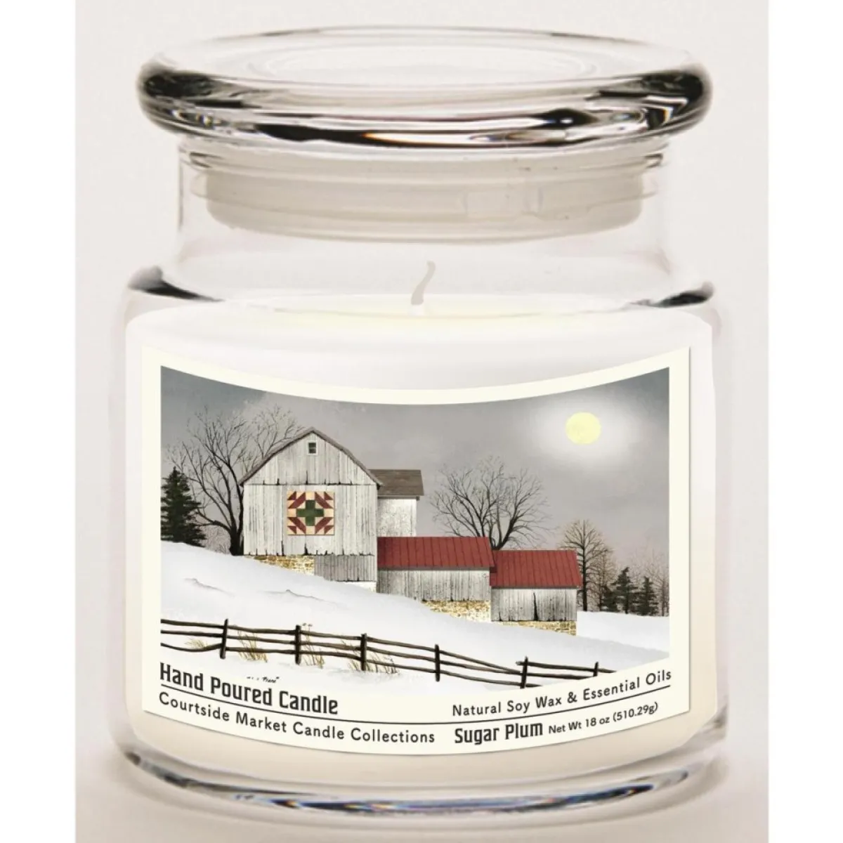 Courtside Market Candles | Soy Candle W/ Essential Oils + Lid - Quilted Barn