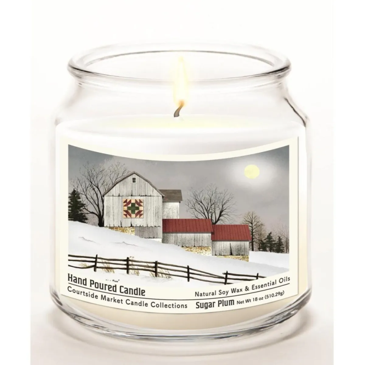 Courtside Market Candles | Soy Candle W/ Essential Oils + Lid - Quilted Barn