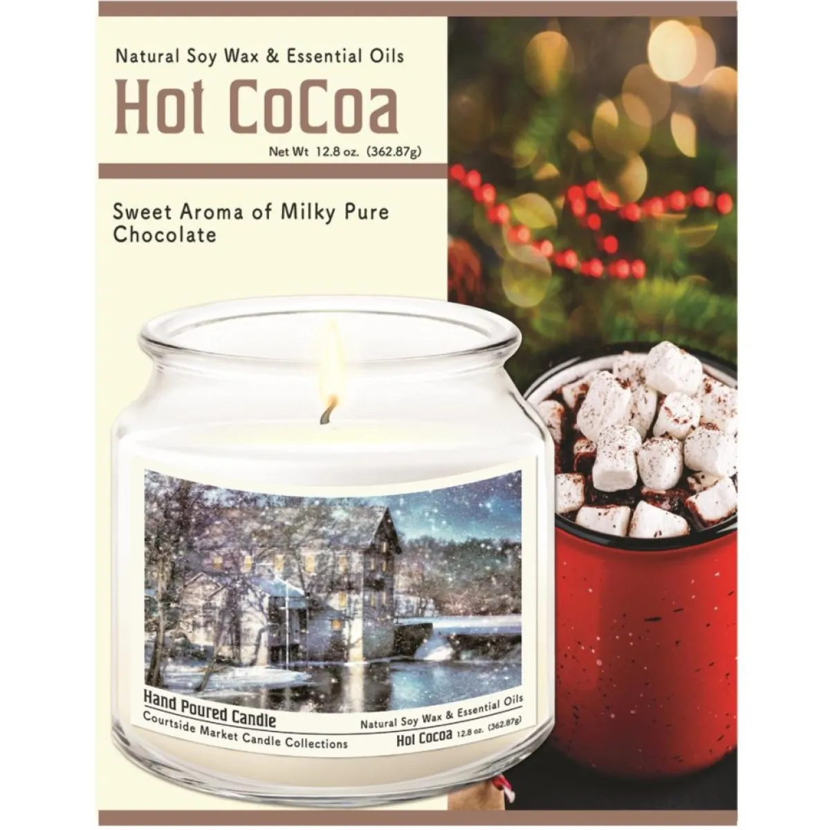 Courtside Market Candles | Winter Wonderland Infused Soy Candle In Glass Jar