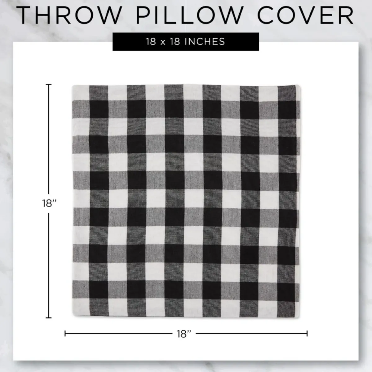 design_imports_checkered_pillow_covers_x_set_of__5.webp Design Imports Holiday Textiles | Checkered Pillow Covers 18X18 Set Of 4