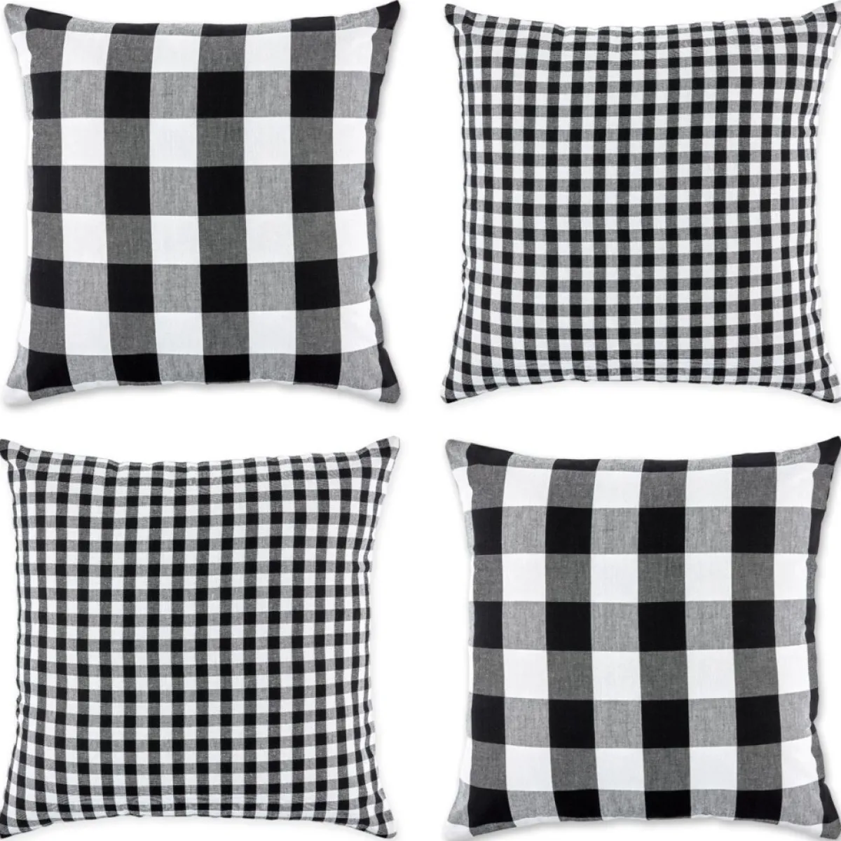 Design Imports Holiday Textiles | Gingham Buffalo Check Pillow Covers Set Of 4