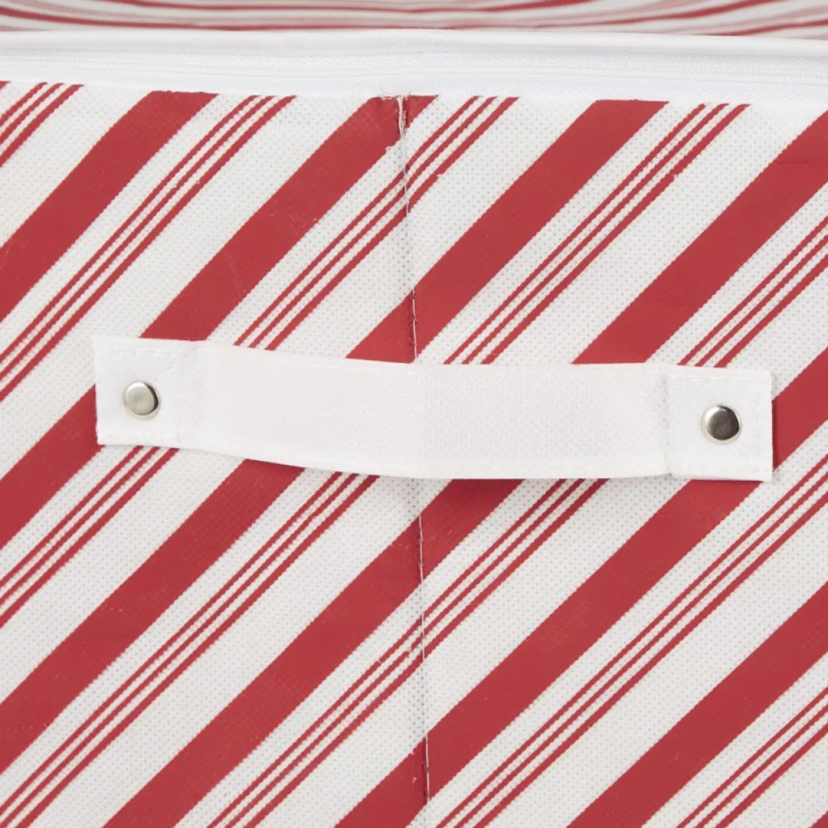 design_imports_holiday_candy_stripe_print_ornament_storage_bin_large_3.webp Design Imports Storage | Holiday Candy Stripe Print Ornament Storage Bin, Large