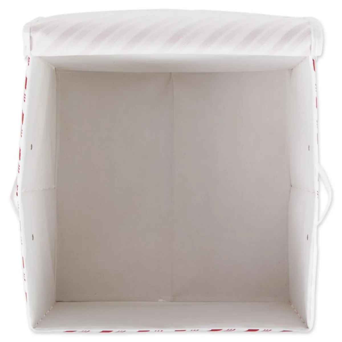design_imports_holiday_candy_stripe_print_ornament_storage_bin_large_6.webp Design Imports Storage | Holiday Candy Stripe Print Ornament Storage Bin, Large