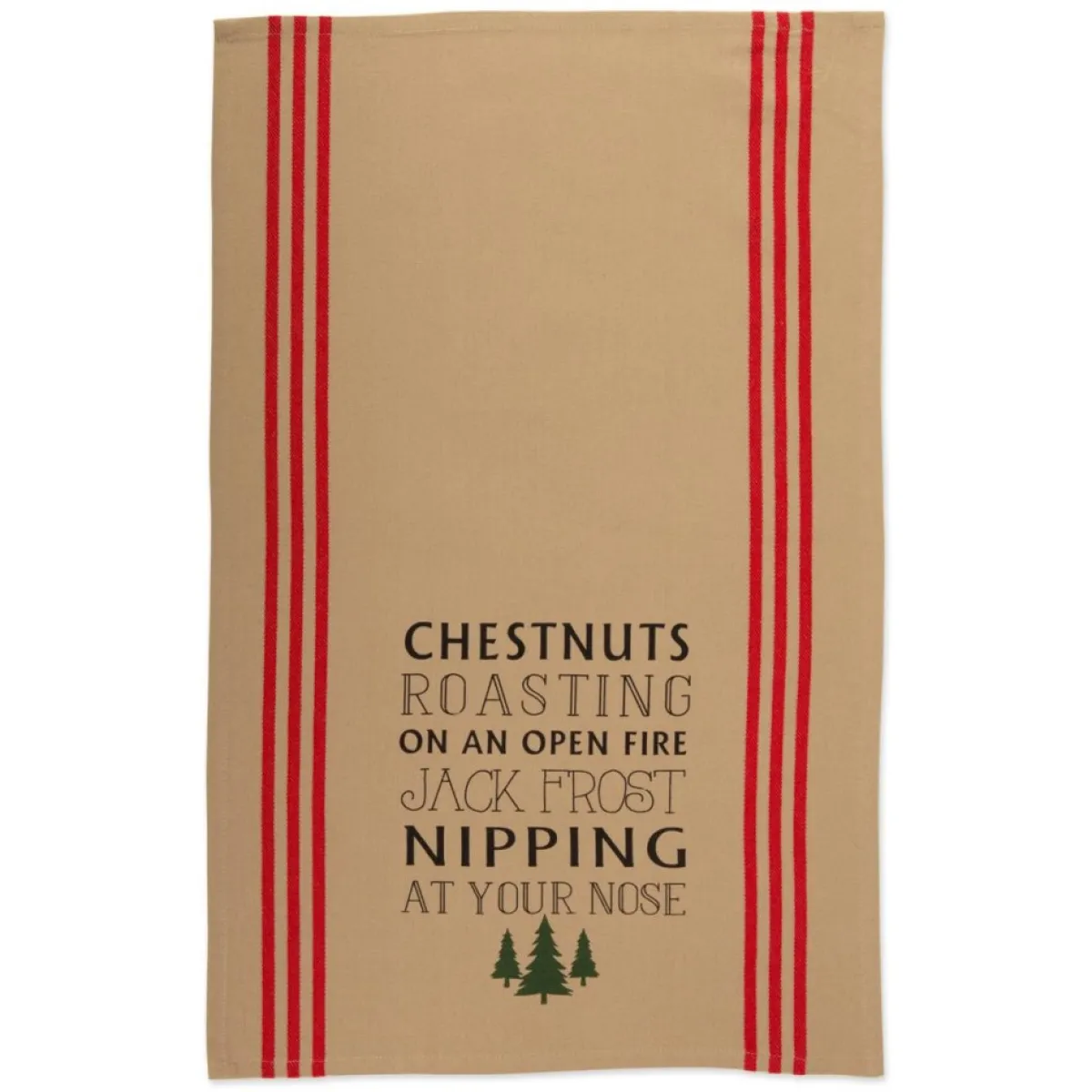 Design Imports Holiday Entertaining | Holiday Stag Christmas Print Kitchen Towel Set Of 3