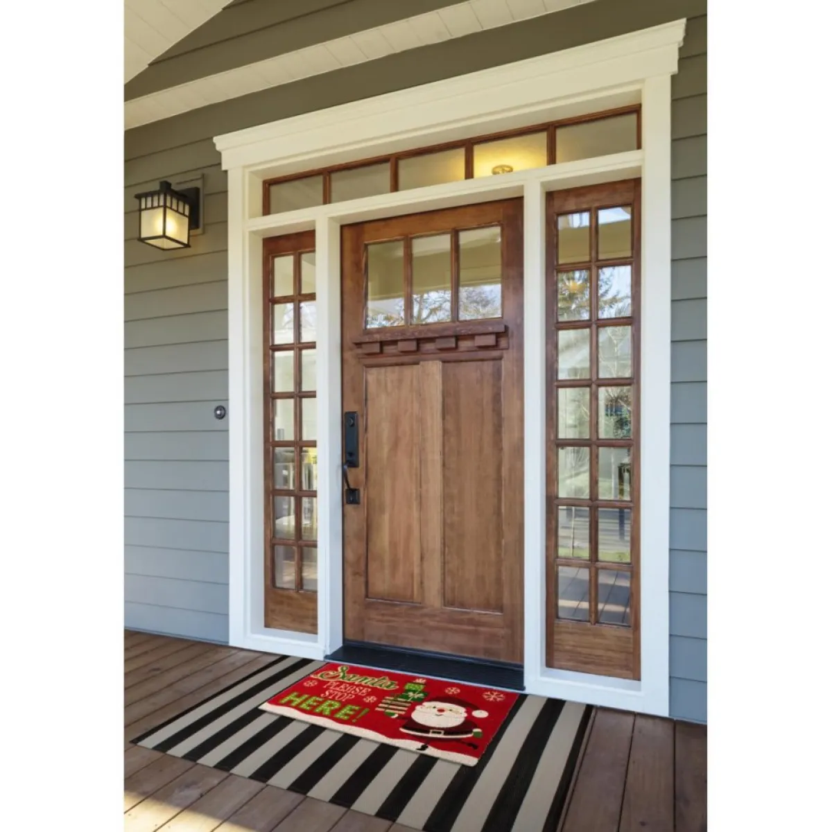 Design Imports Outdoor Decor | Santa Please Stop Here! Doormat
