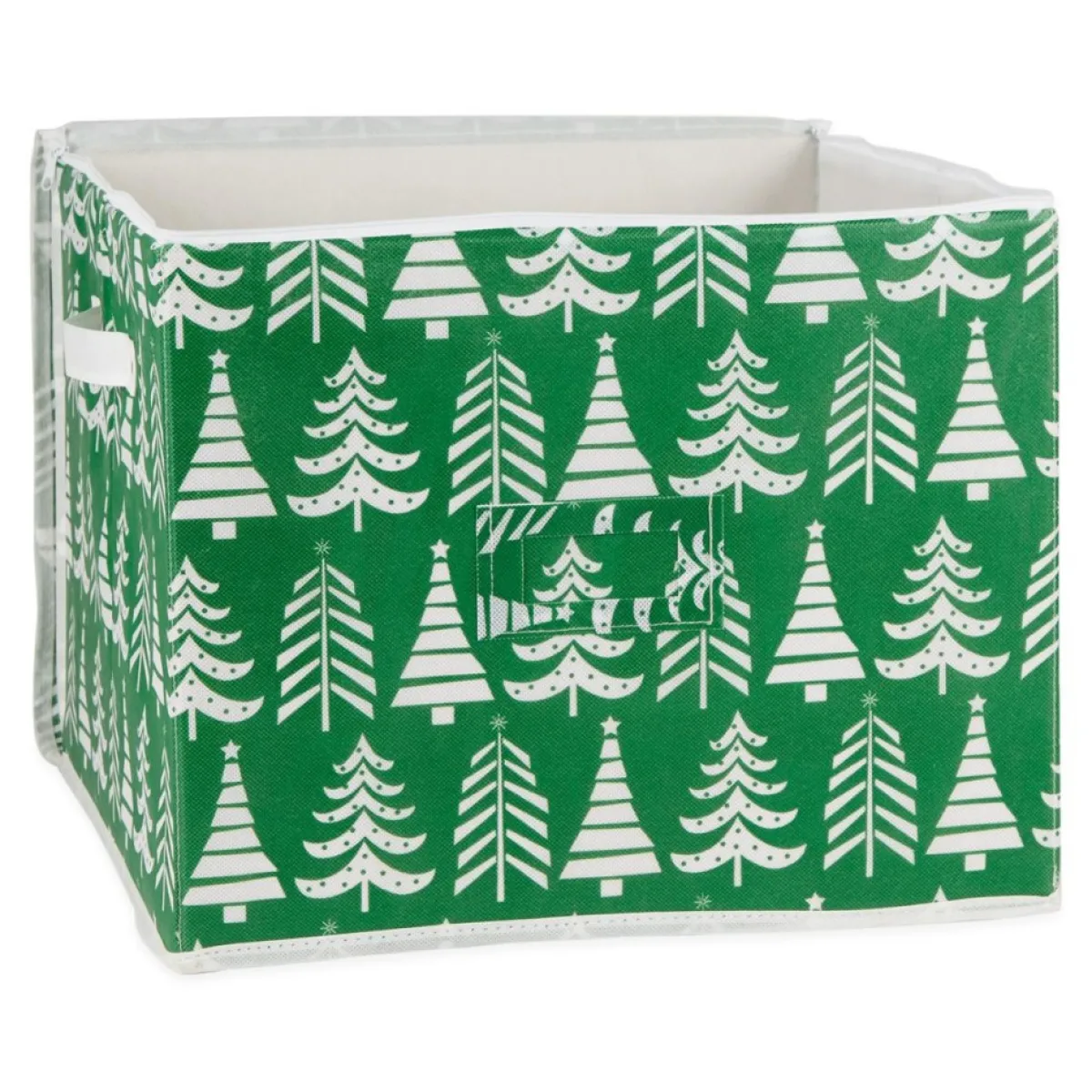 Design Imports Storage | Triple Christmas Tree Print Ornament Storage Bin, Large