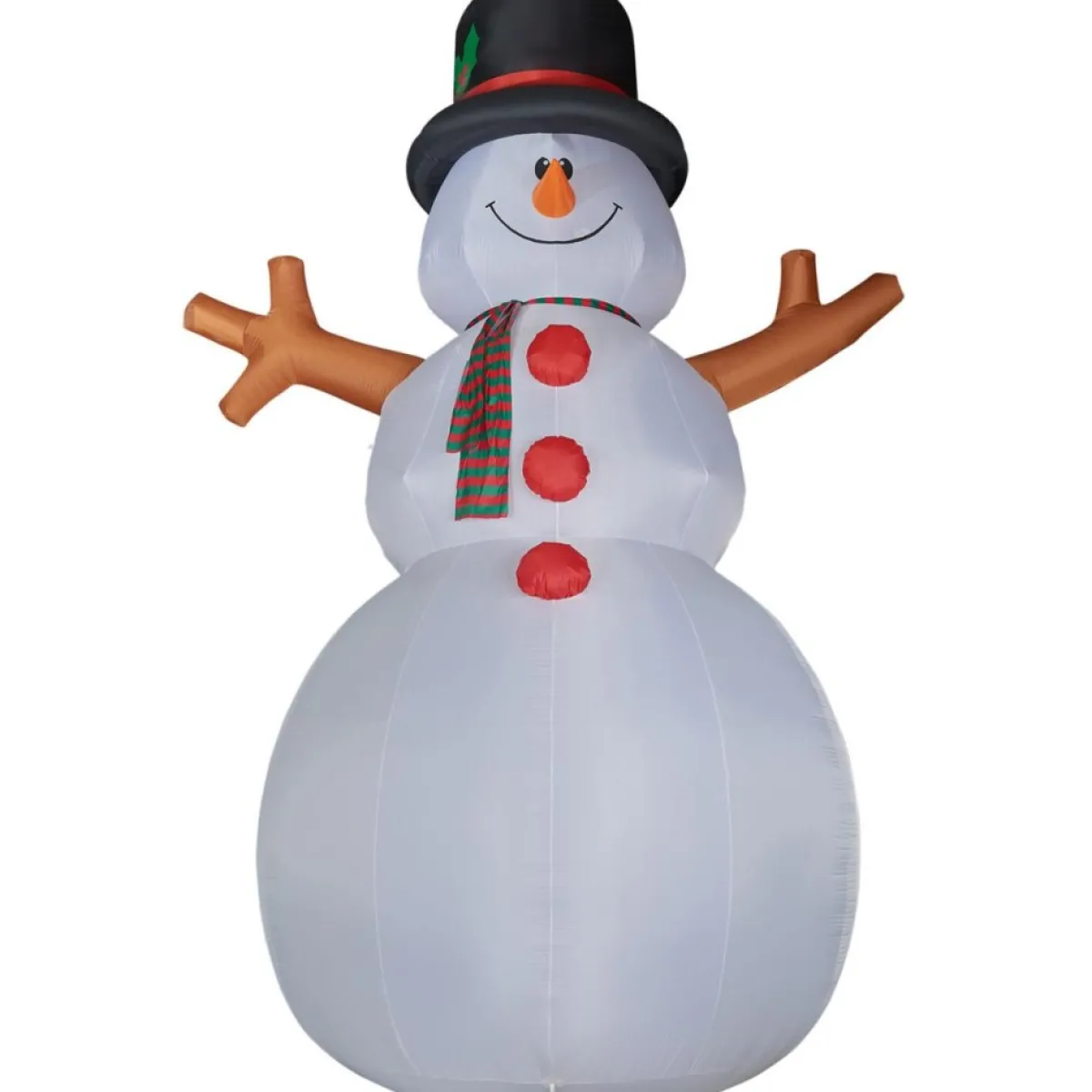 Fraser Hill Farm Outdoor Decor | 20' Jolly Snowman Inflatable W Rgb Lights And Bag