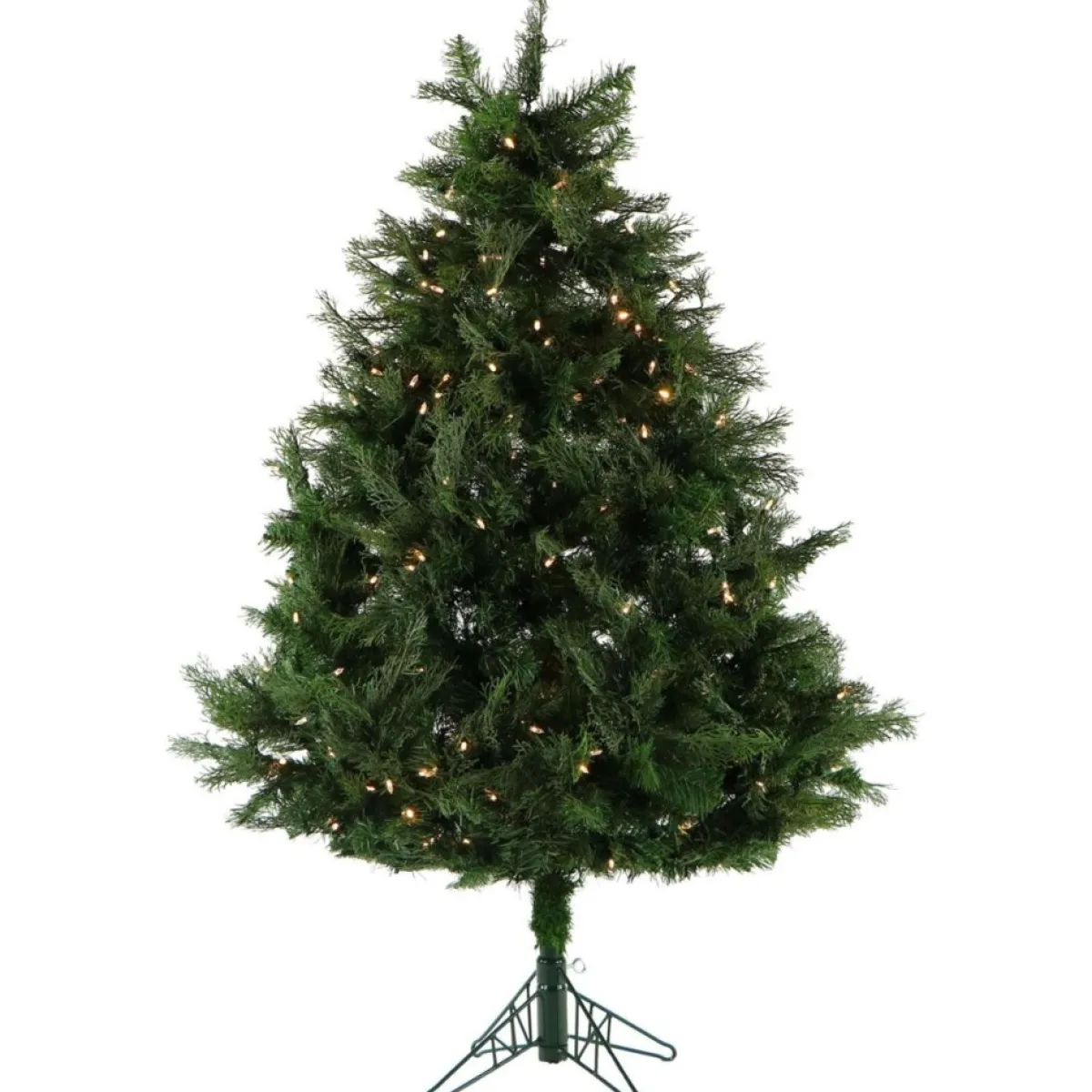 Fraiser Hill Farms Christmas Trees | 5-Ft. Northern Cedar Teardrop Christmas Tree With Clear Led Lights And Ez Connect