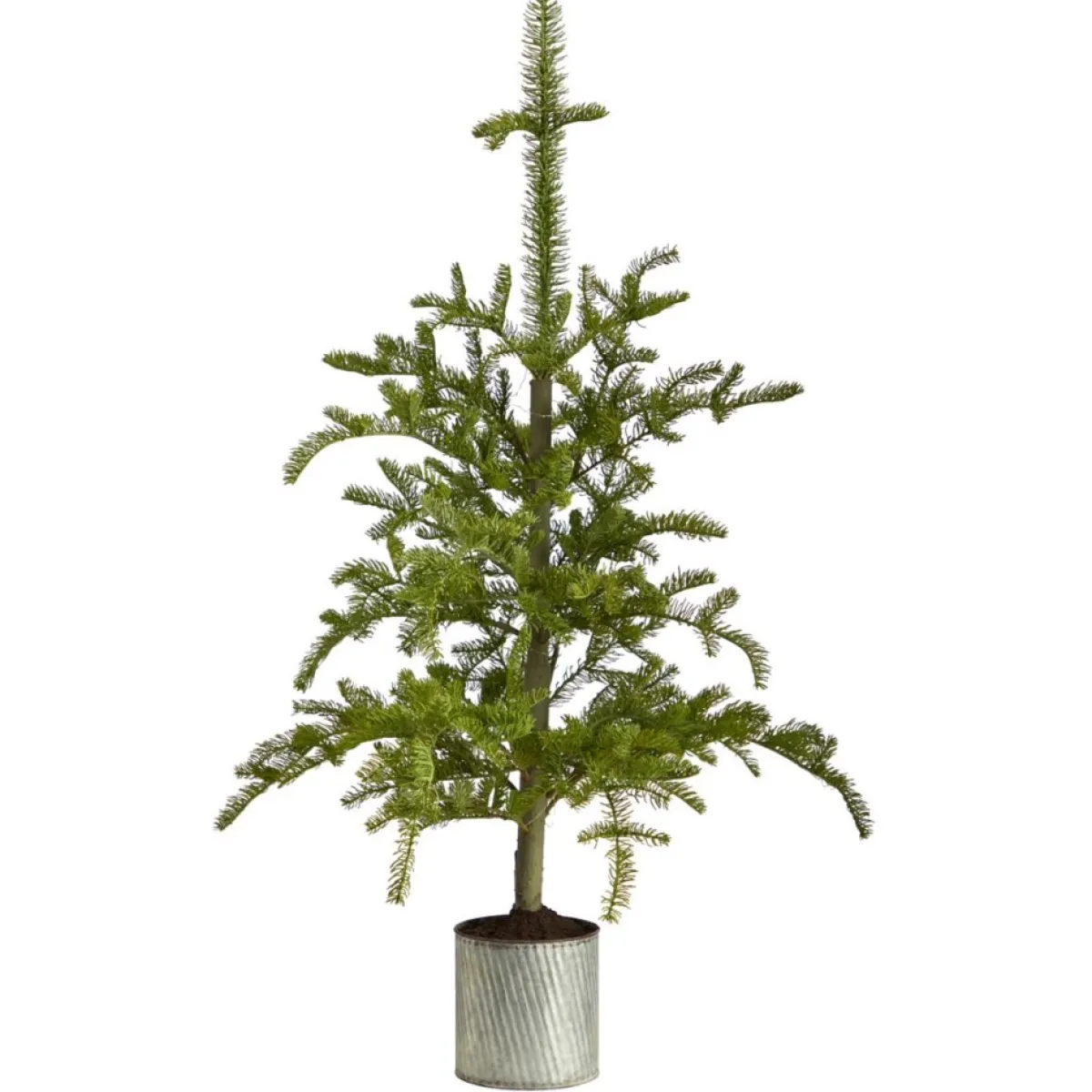 Nearly Natural Christmas Trees | 4.5Ft. Prelit Christmas Pine Tree In Planter
