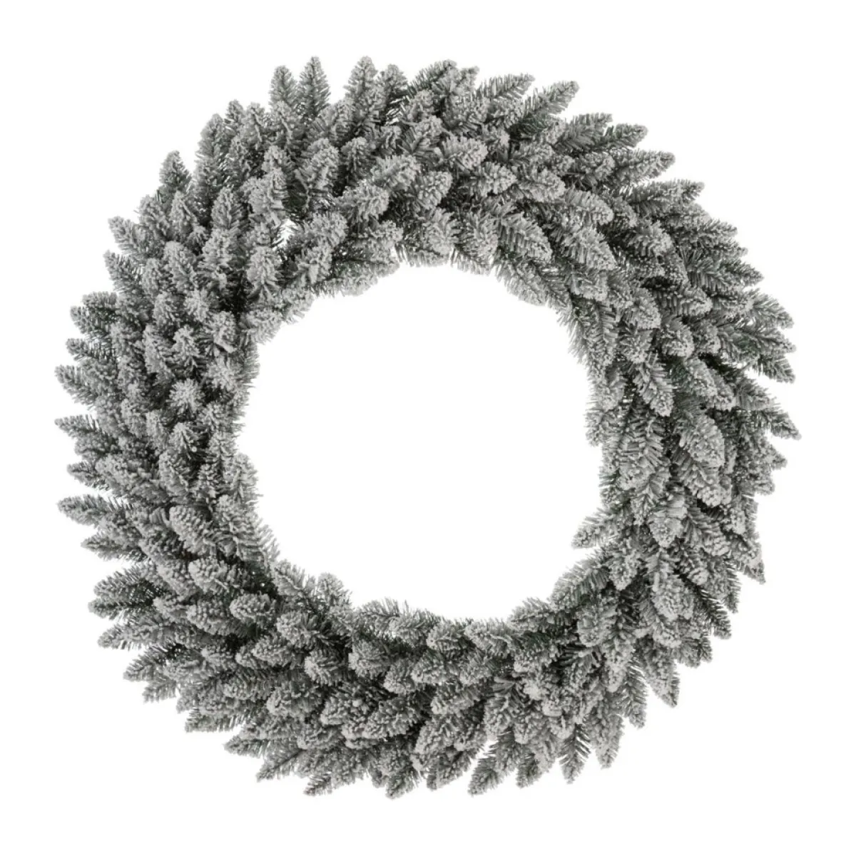 Glitzhome Wreaths, Garlands & More | 36" D Oversized Pre-Lit Snow Flocked Christmas Wreath