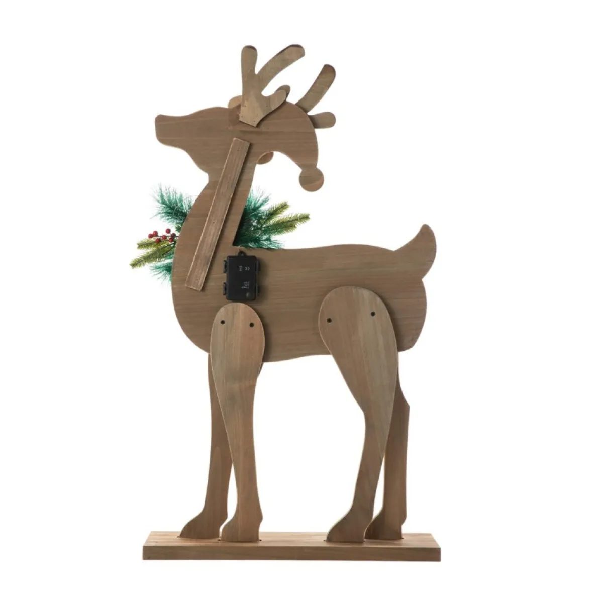 glitzhome__h_chunky_wood_reindeer_porch_decor_5.webp Glitzhome Outdoor Decor | 36" H Chunky Wood Reindeer Porch Decor