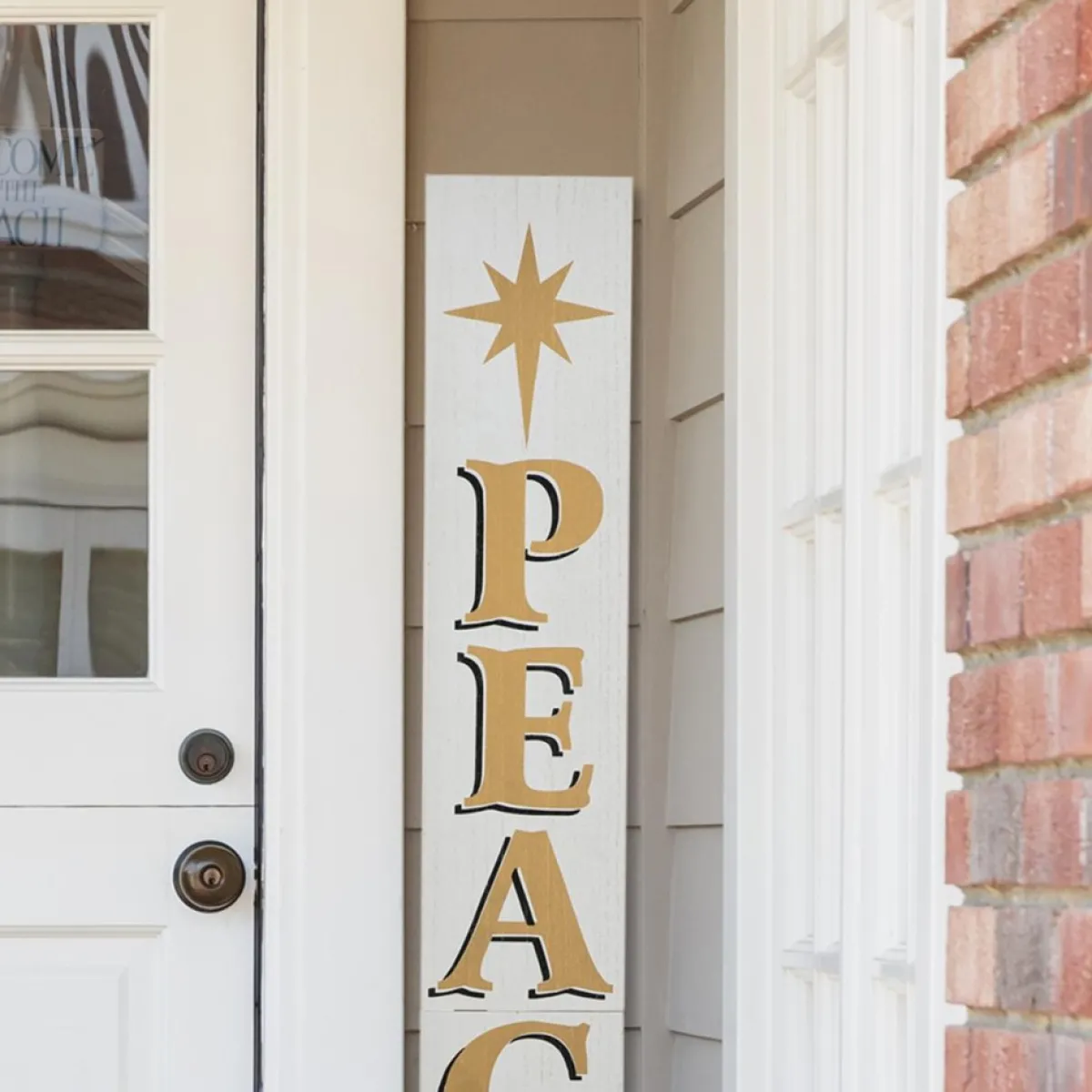 glitzhome__h_wooden_nativity_peace_porch_sign_6.webp Glitzhome Outdoor Decor | 60" H Wooden Nativity Peace Porch Sign