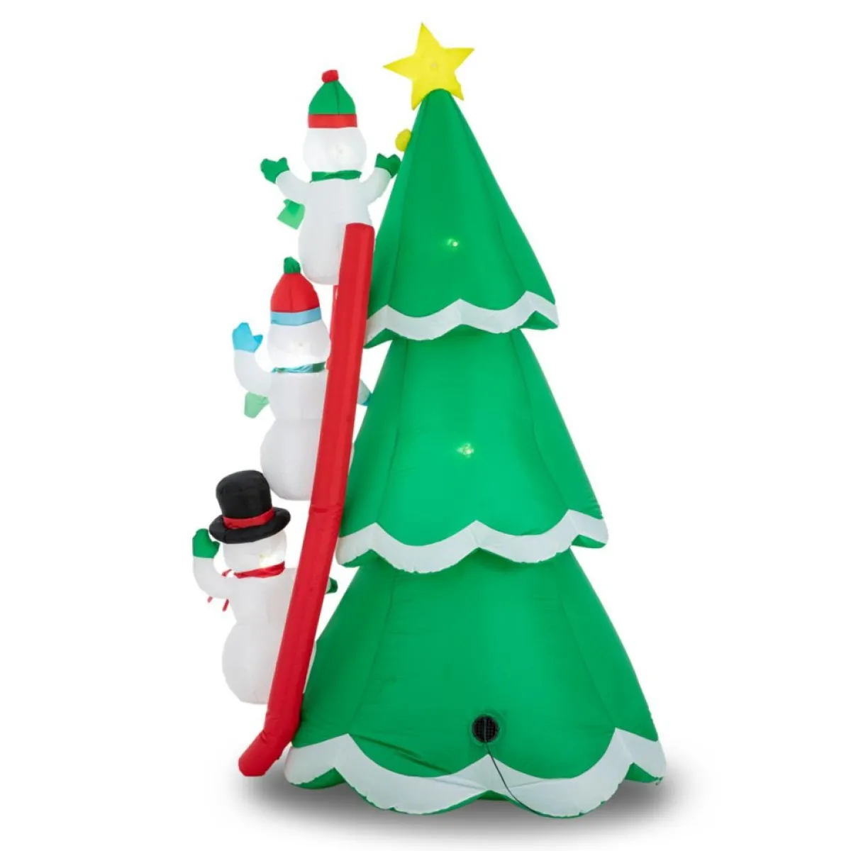 glitzhome__lighted_inflatable_xmas_snowman_climbing_up_tree_decor_2.webp Glitzhome Outdoor Decor | 8' Lighted Inflatable Xmas Snowman Climbing Up Tree Decor