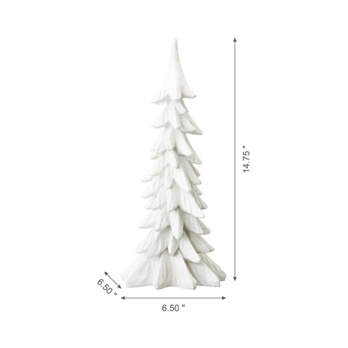 glitzhome__resin_christmas_table_tree_decor_2.webp Glitzhome Indoor Decor | 14.75" Resin Christmas Table Tree Decor