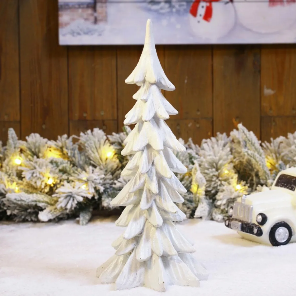 glitzhome__resin_christmas_table_tree_decor_3.webp Glitzhome Indoor Decor | 14.75" Resin Christmas Table Tree Decor