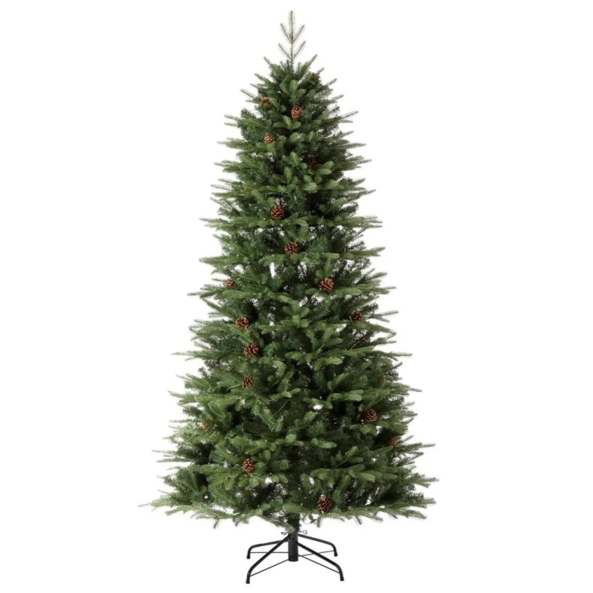 Glitzhome Christmas Trees | 7.5Ft Pre-Lit Green Fir Artificial Christmas Tree W/ 500 Led