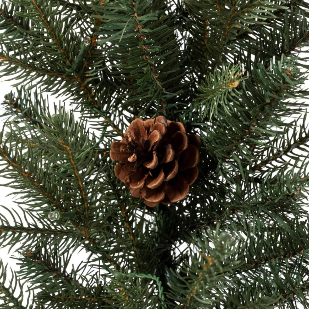 glitzhome_pk__prelit_leds_greenery_pinecone_christmas_garland_6.webp Glitzhome Wreaths, Garlands & More | 2Pk 9' Pre-Lit Leds Greenery Pinecone Christmas Garland