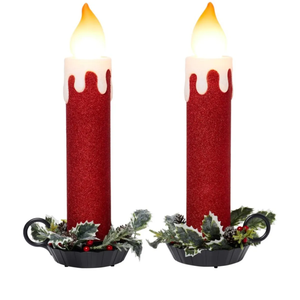 mr_christmas_blow_mold_glitter_candles__set_of__2.webp Mr. Christmas Outdoor Decor | Blow Mold Glitter Candles - Set Of 2