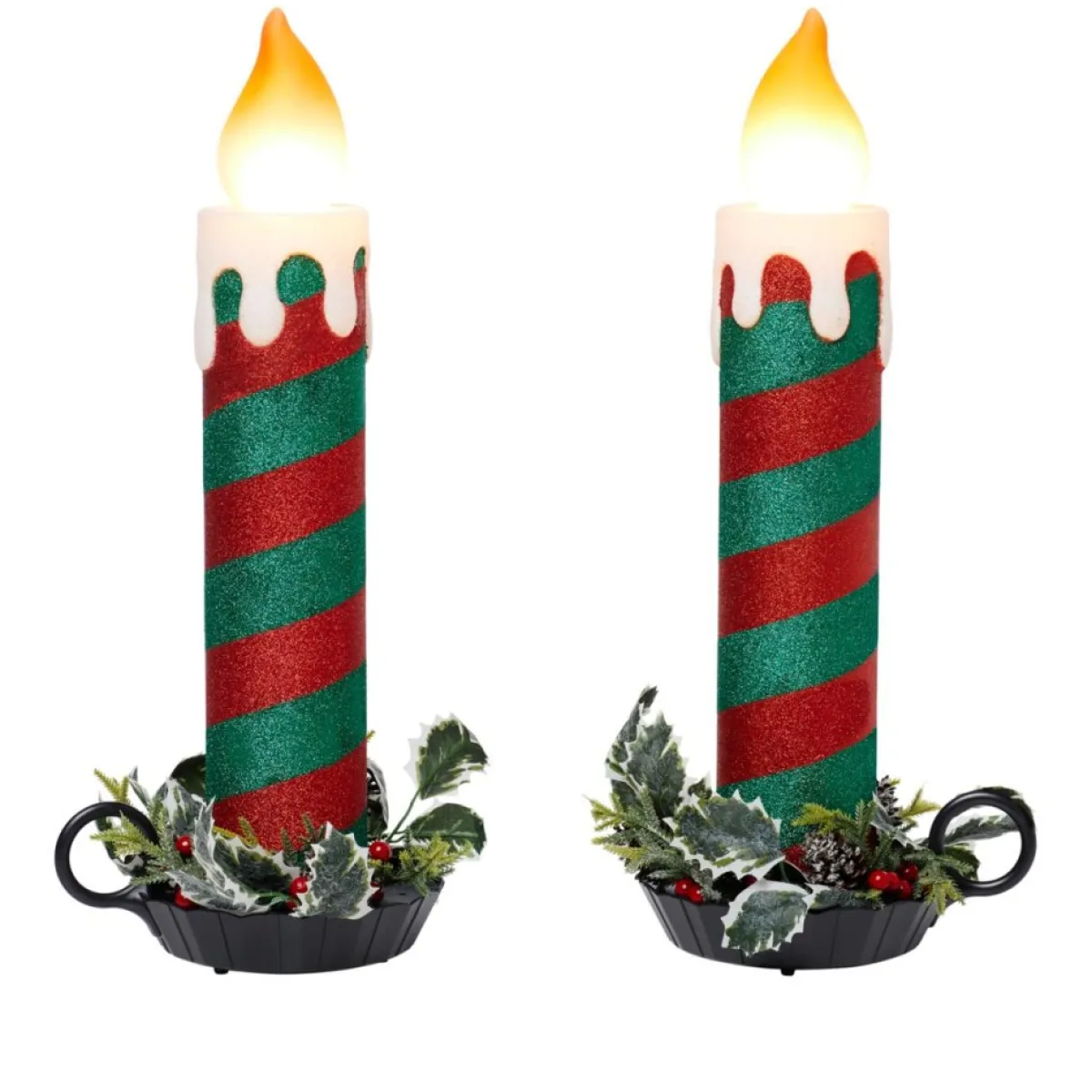 mr_christmas_blow_mold_glitter_candles__set_of__5.webp Mr. Christmas Outdoor Decor | Blow Mold Glitter Candles - Set Of 2