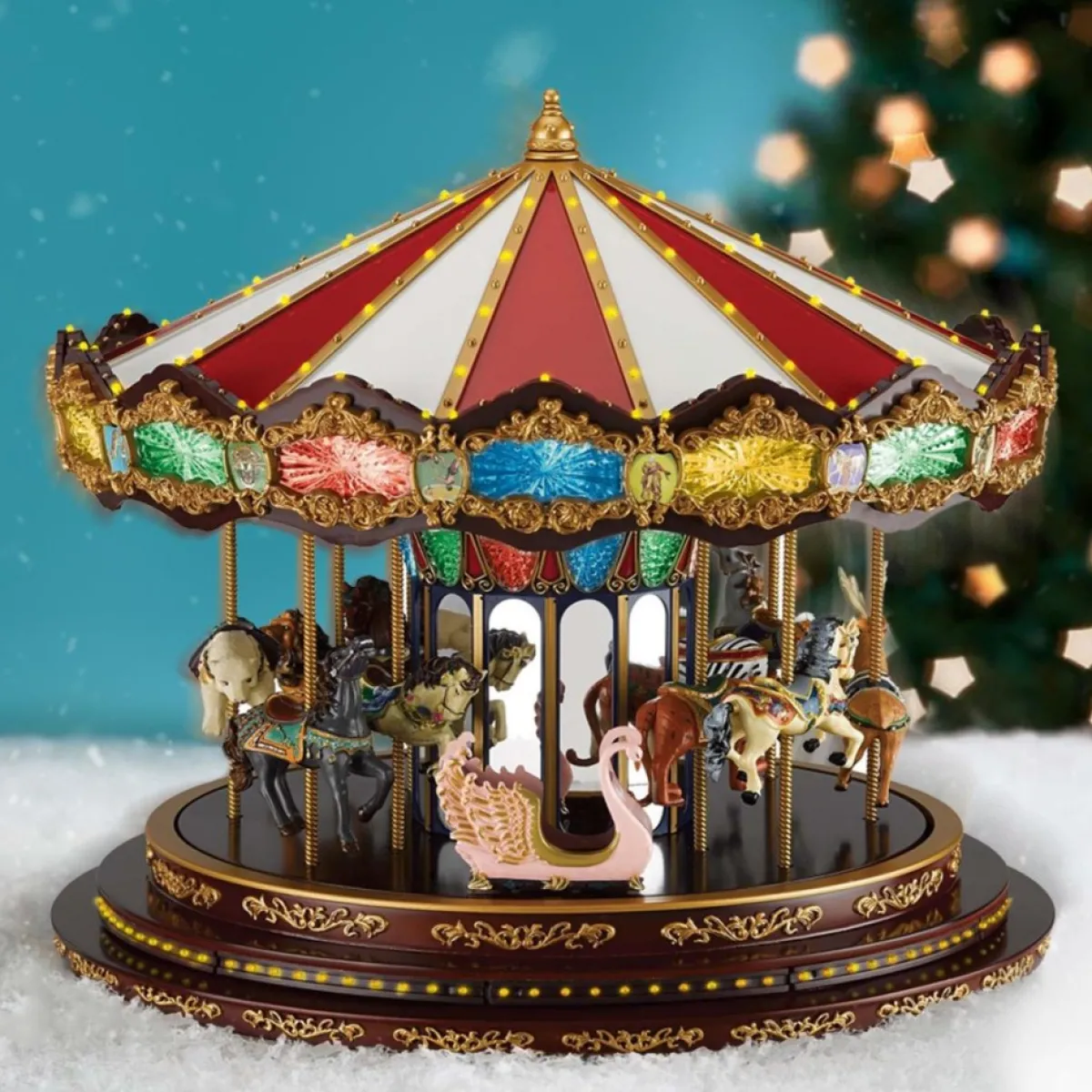 Mr. Christmas Indoor Decor | Marquee Deluxe Carousel