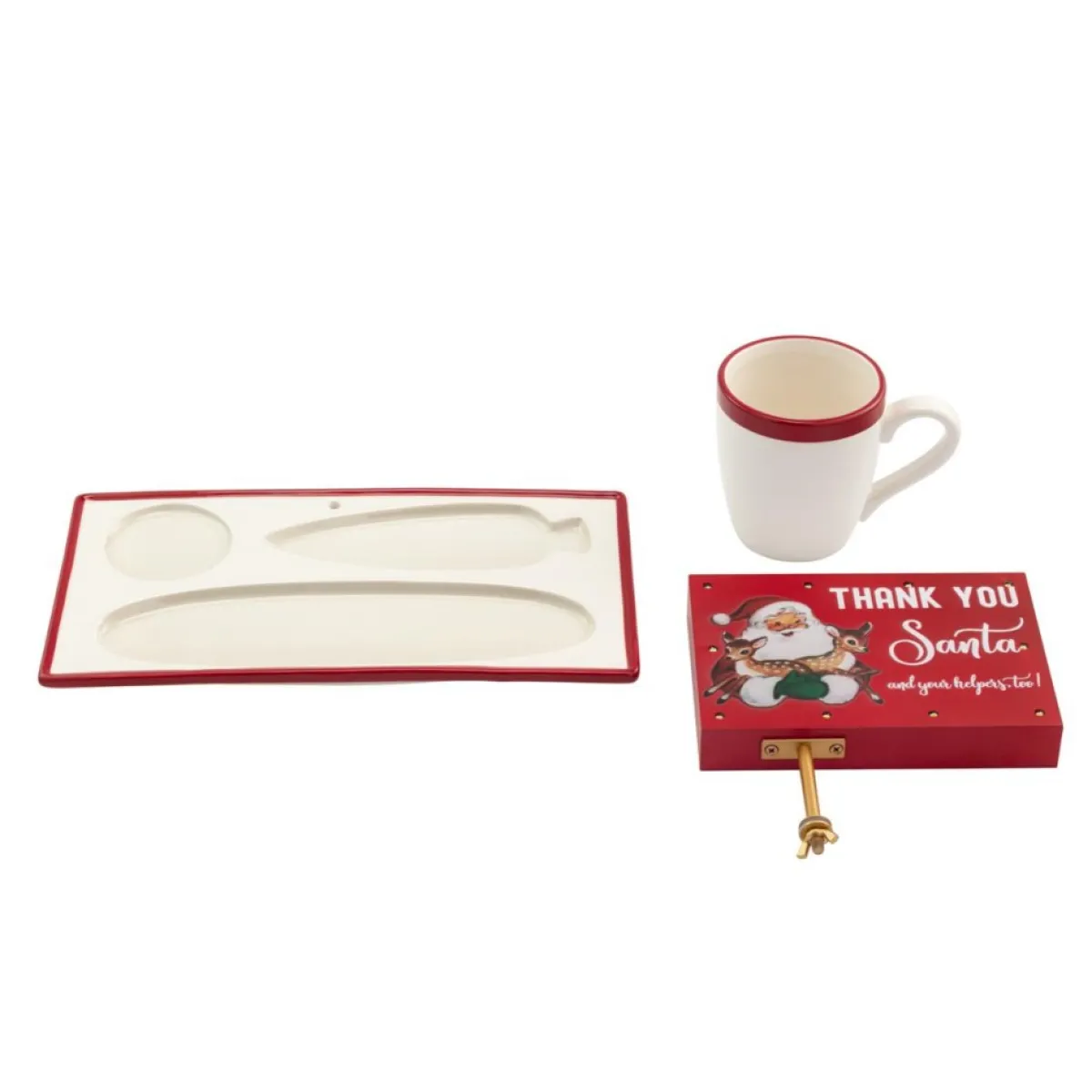 Mr. Christmas Holiday Entertaining | Night Before Christmas Milk And Cookies Serving Set