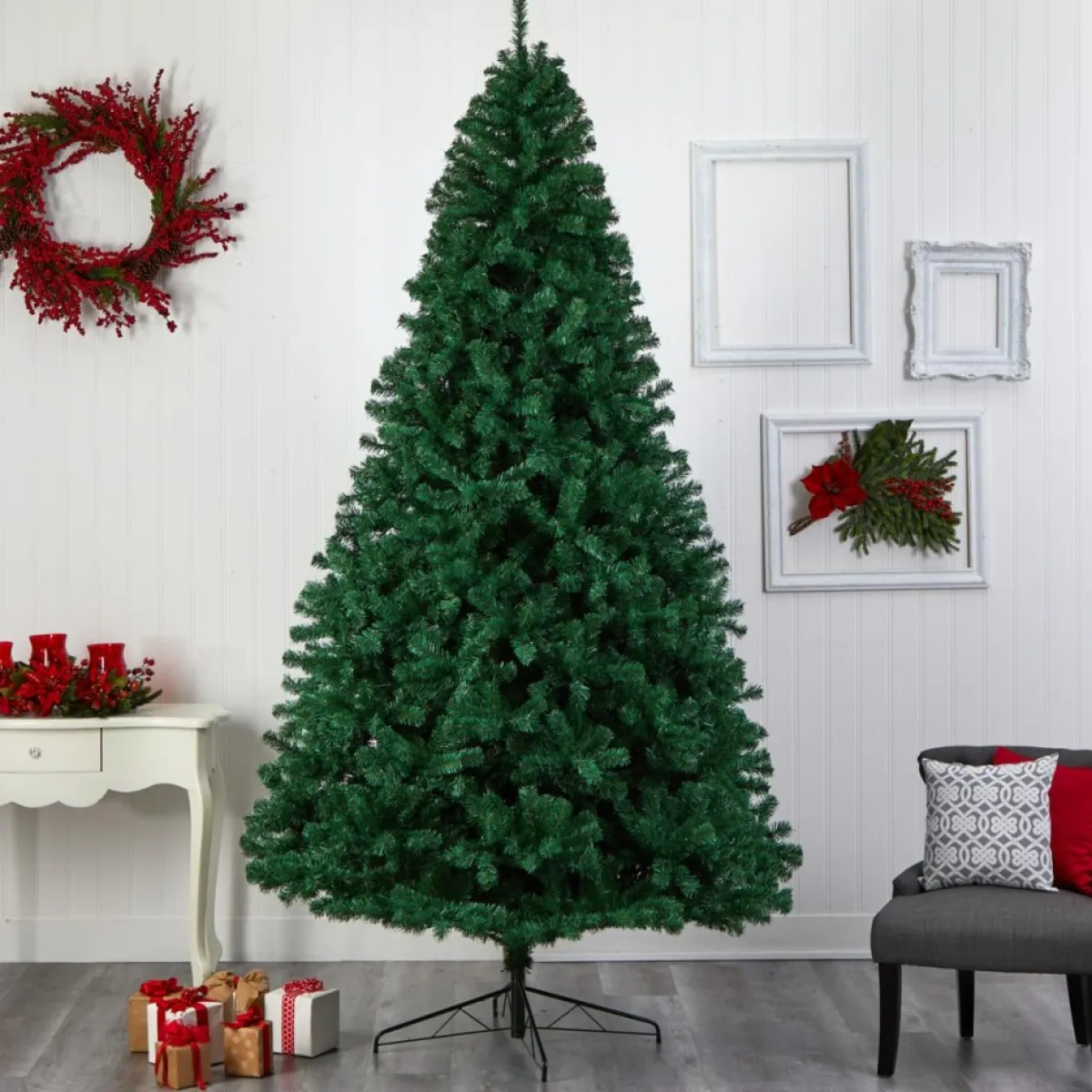 Nearly Natural Christmas Trees | 9 Ft. Northern Tip Christmas Tree With 650 Led Lights