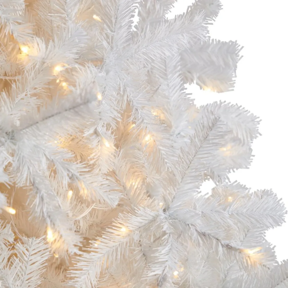 nearly_natural__ft_white_christmas_tree_with__led_lights_5.webp Nearly Natural Christmas Trees | 9 Ft. White Christmas Tree With 650 Led Lights