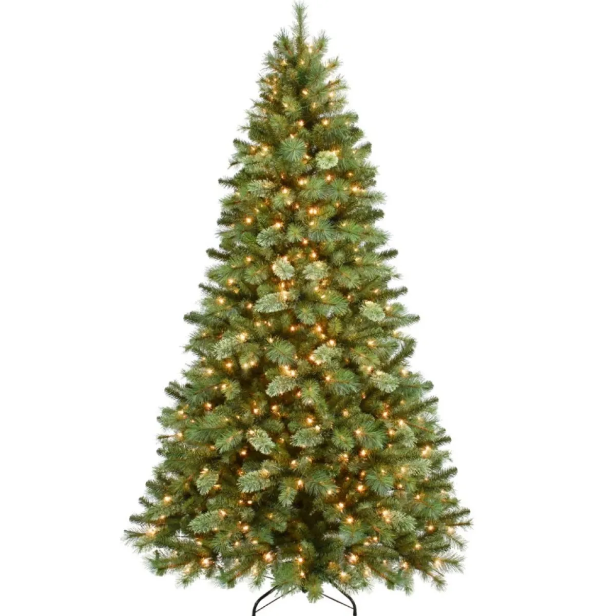 Puleo International Christmas Trees | 7.5' Pre-Lit Teton Pine Artificial Christmas Tree - 600 Clear Lights