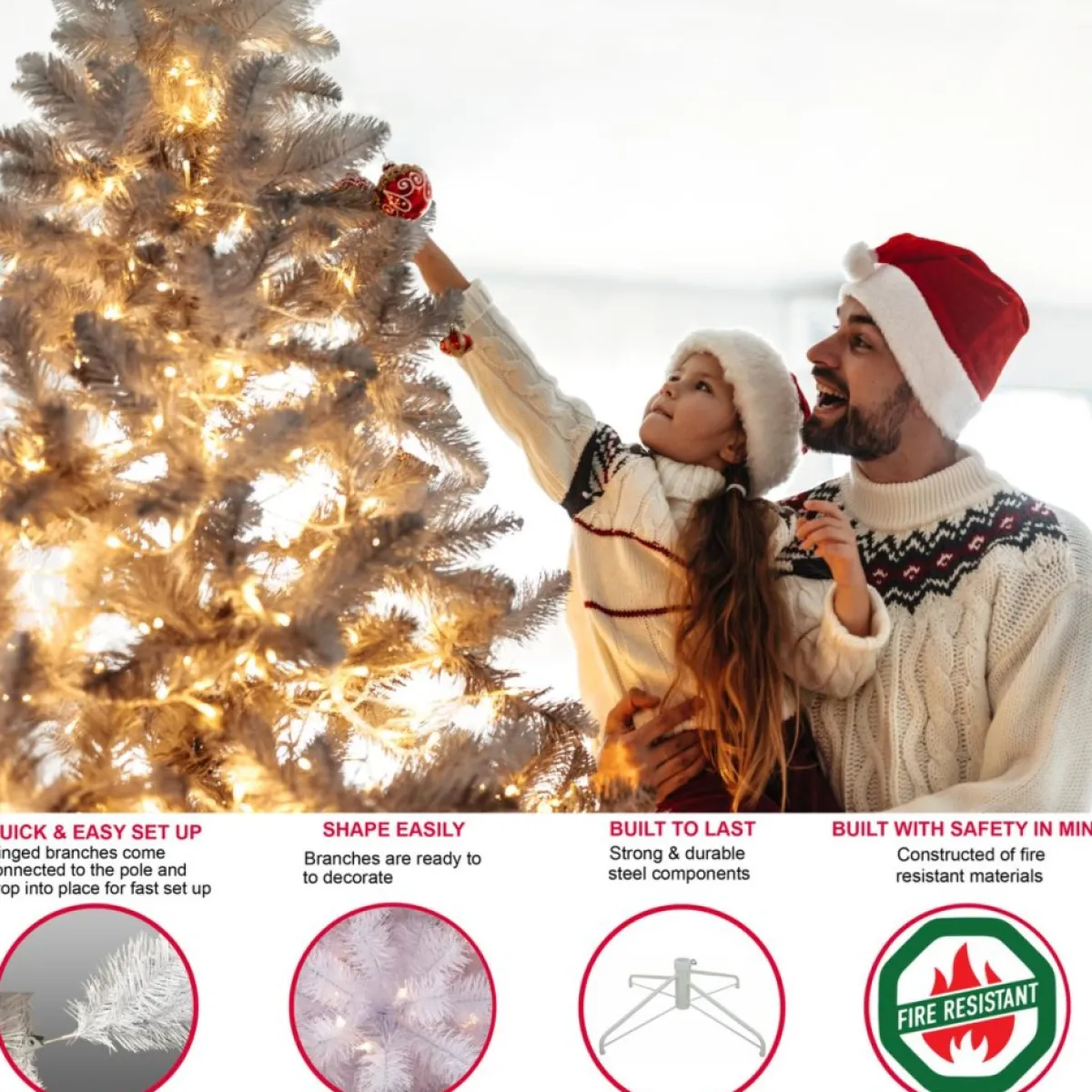 puleo__ft_prelit_green_mountain_fir_artificial_christmas_tree_3.webp Puleo International Christmas Trees | Puleo 4-1/2 Ft. Pre-Lit Green Mountain Fir Artificial Christmas Tree