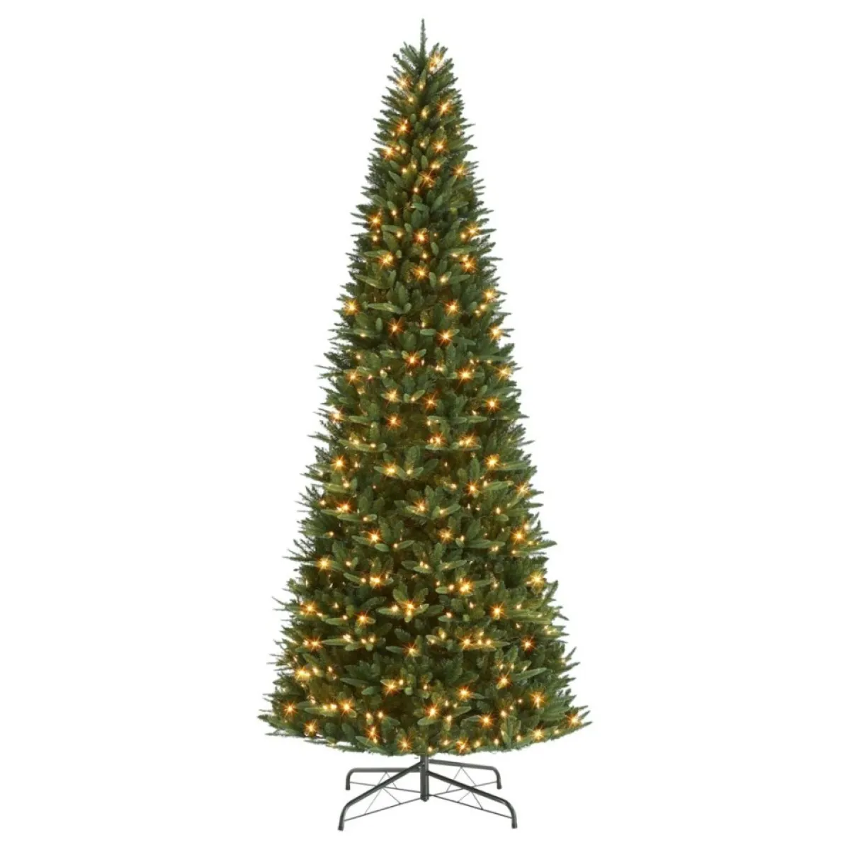 Puleo International Christmas Trees | 12' Pre-Lit Fir Tree 800 Warm White Led Lights