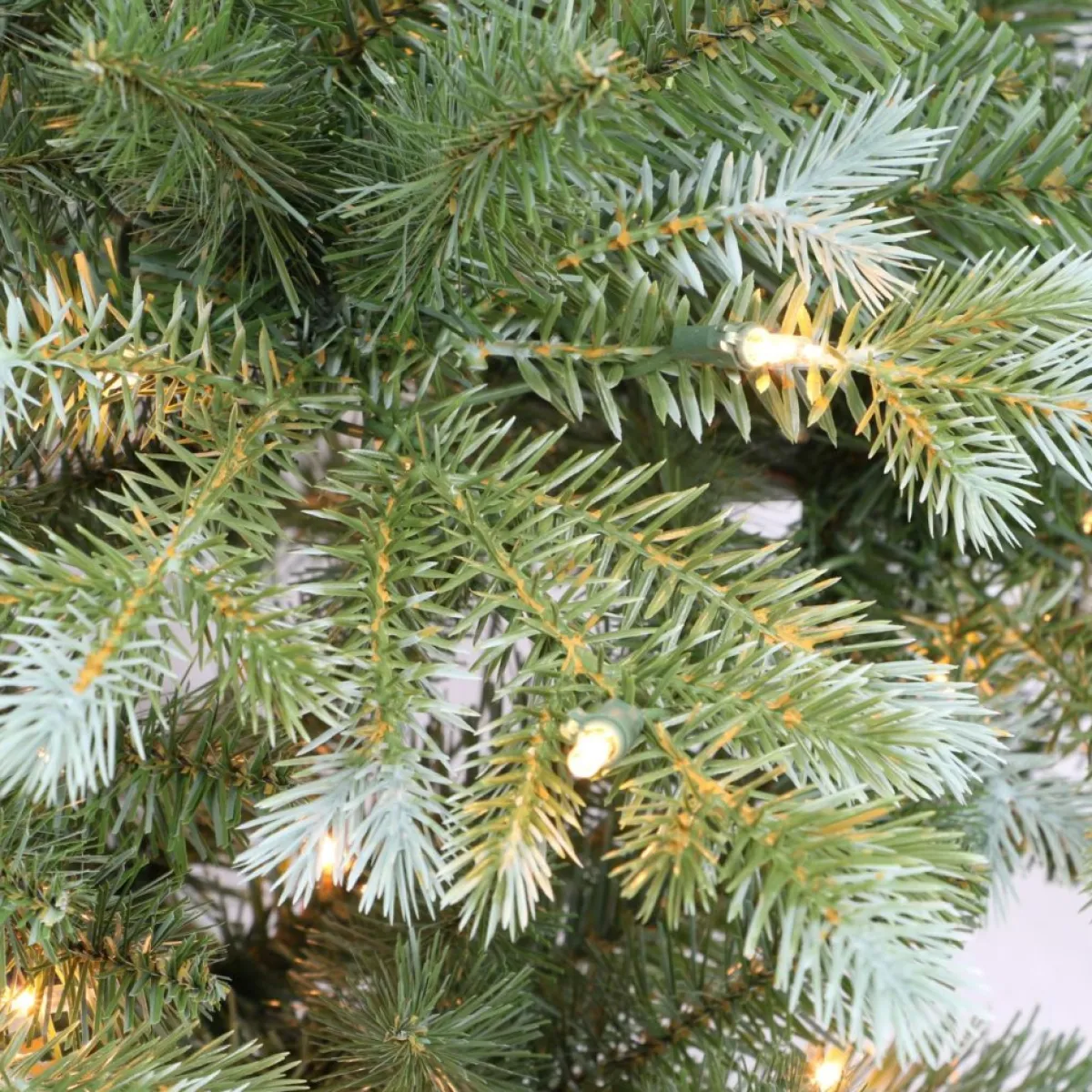 Puleo International Christmas Trees | Pre-Lit 6.5' Artificial Spruce Tree, Blue/Green